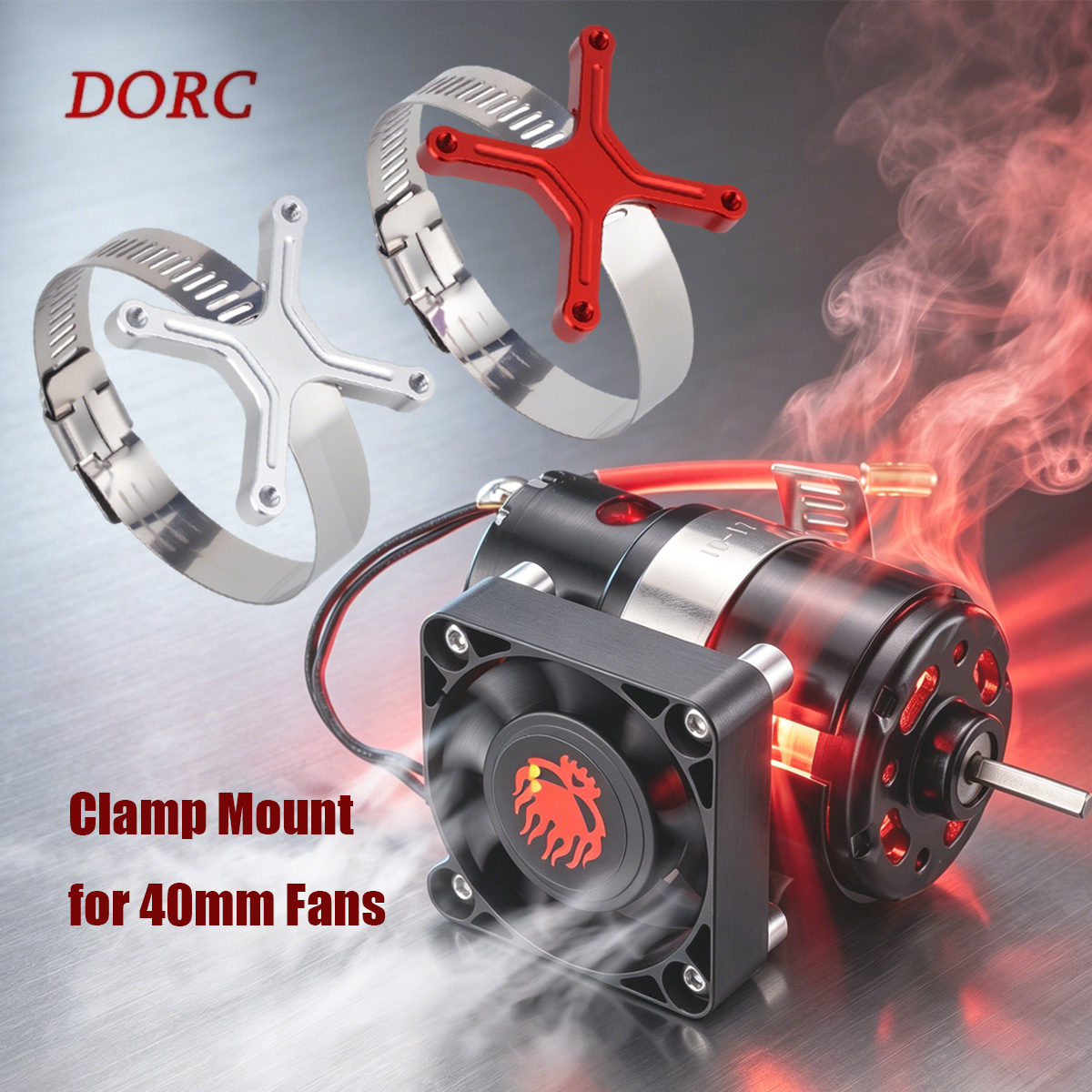 Rc Hobby Motor - Evrensel Ayarlanabilir Fan Montajı 30-49mm Geniş