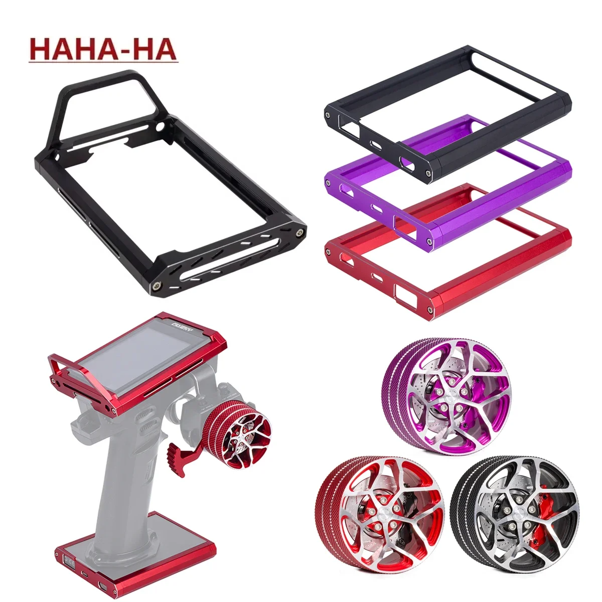 Rc Hobby Zone - CNC-Aluminium-Sender-Schutz, Rahmenhalterung, Tragegriff für Flysky NB4/Noble