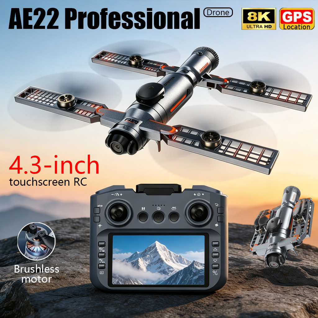 Top Rc Hobby Mini Xcub - Geliştirilmiş AE22 PRO MAX Katlanabilir Drone