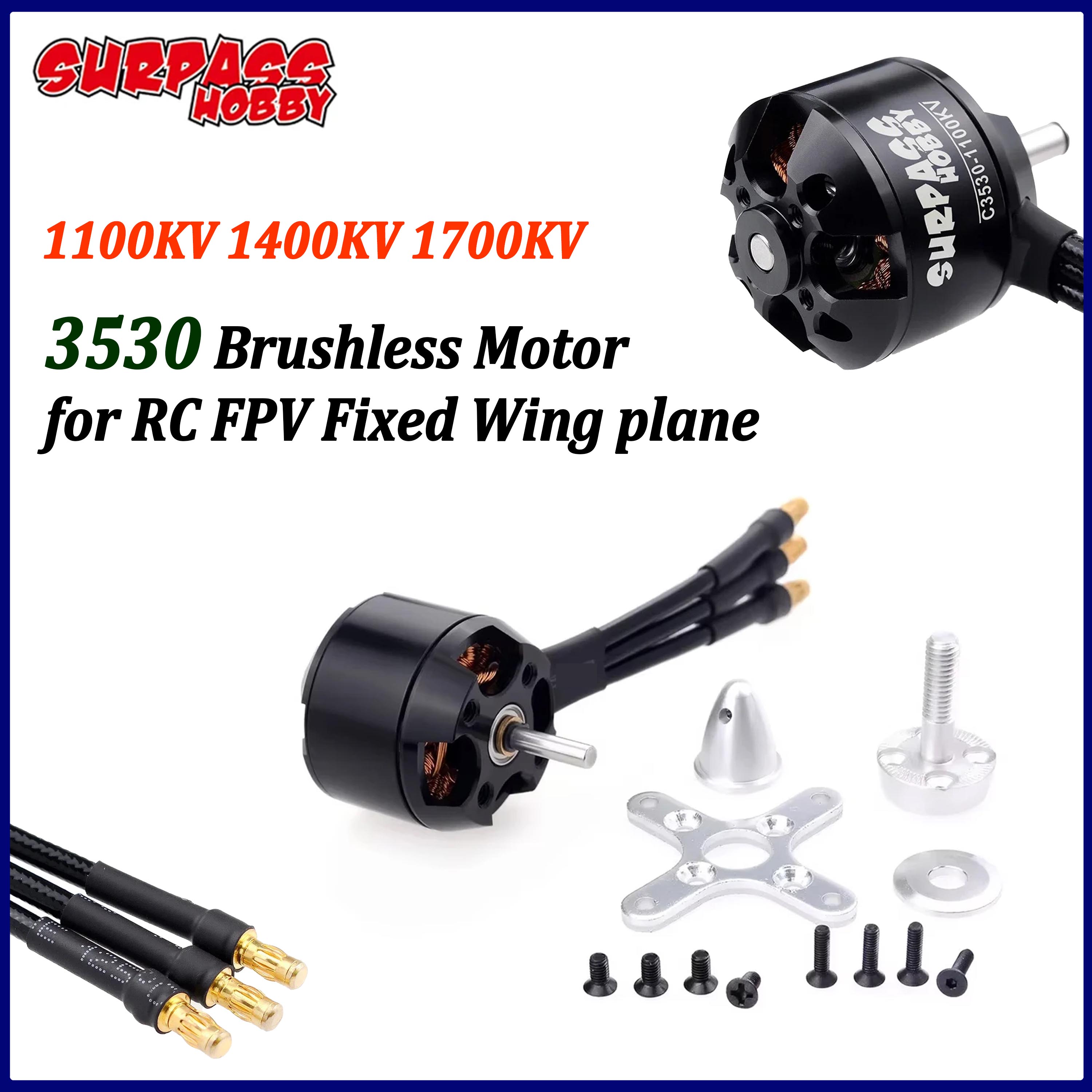 Rc Hobby Motor - Surpass Hobby 3530 Fırçasız Dıştan Rotorlu