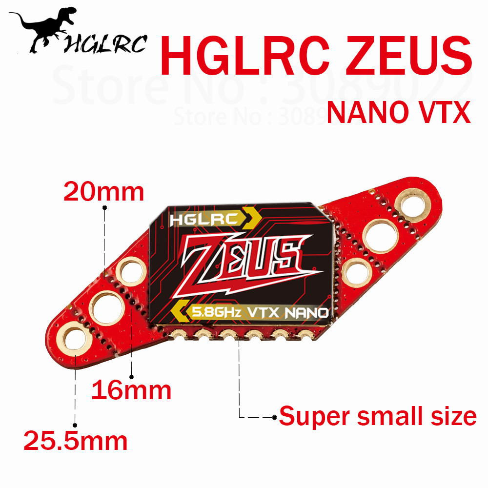 HGLRC Zeus Nano 350mW FPV VTX  - Top Rc Hobby Mini Xcub incelemesi ve fiyatı