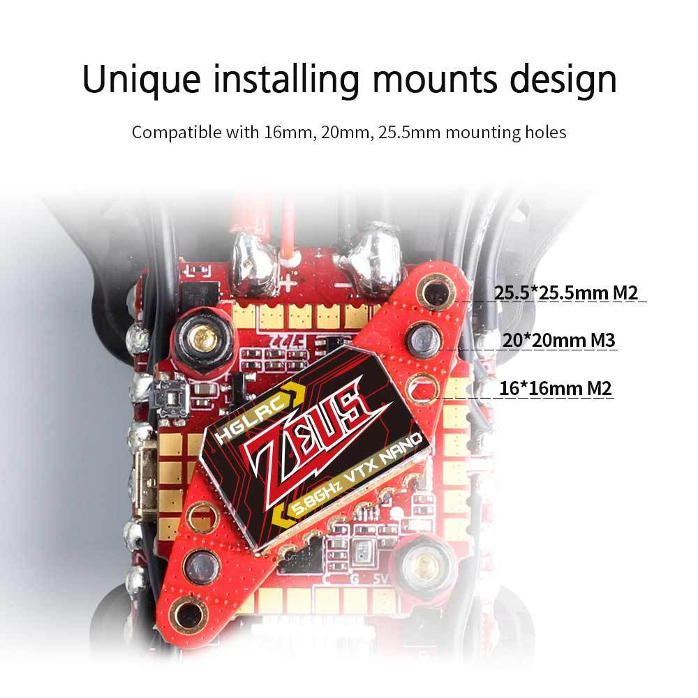 HGLRC Zeus Nano 350mW FPV VTX  - Top Rc Hobby Mini Xcub incelemesi ve fiyatı